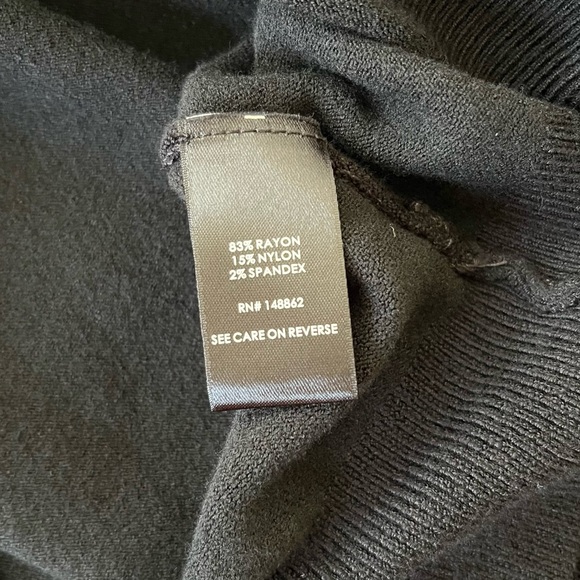 Torrid Black and White Long Sleeve Button Off The Shoulder Sweater Dress - Picture 9 of 10